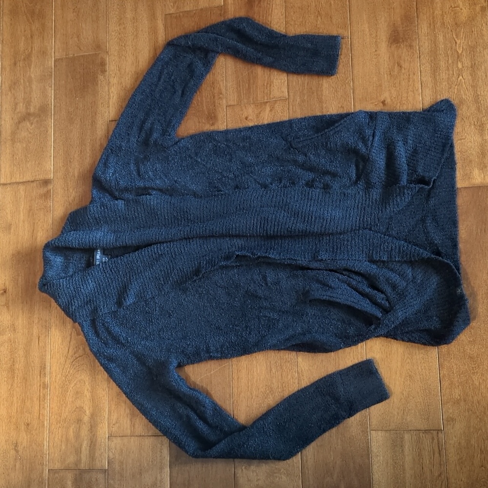 Barefoot Dreams Size XS CozyChic Lite Circle Cardigan Navy Blue